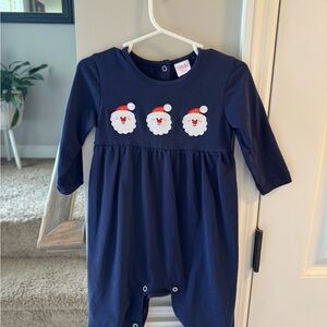 Navy Blue Santa Bodysuit for Kids